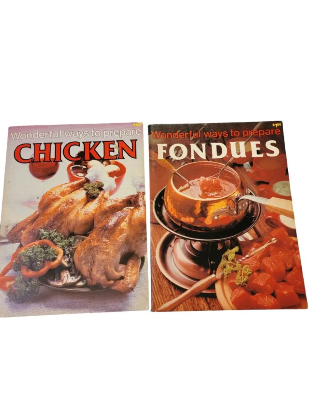 Vintage Cookbook Lot 70s 80s Retro Home Decor Kitchen Bake Cook Book Recipe Food